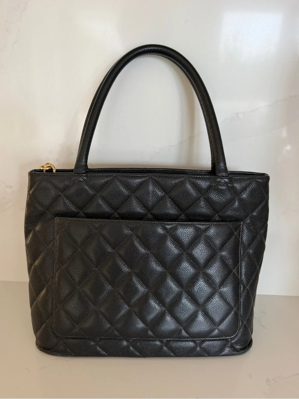 Chanel Black Quilted Tote Bag